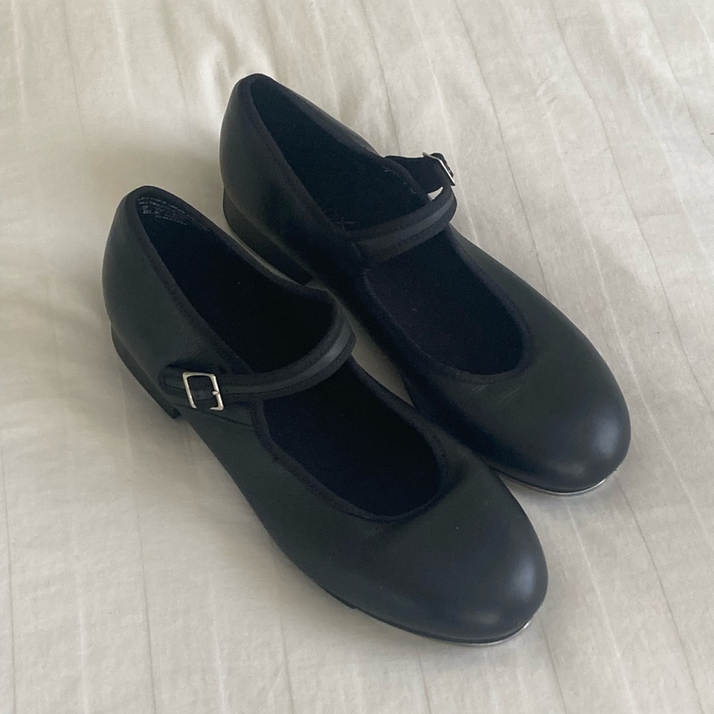 Capezio Tele Tone black leather Maryjane tap dancing shoes